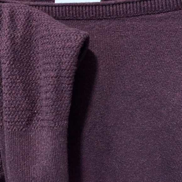 LOFT  Plum Long-Sleeve Knit Sweater with Boat Neckline - Lightweight - Xsm - Picture 6 of 9